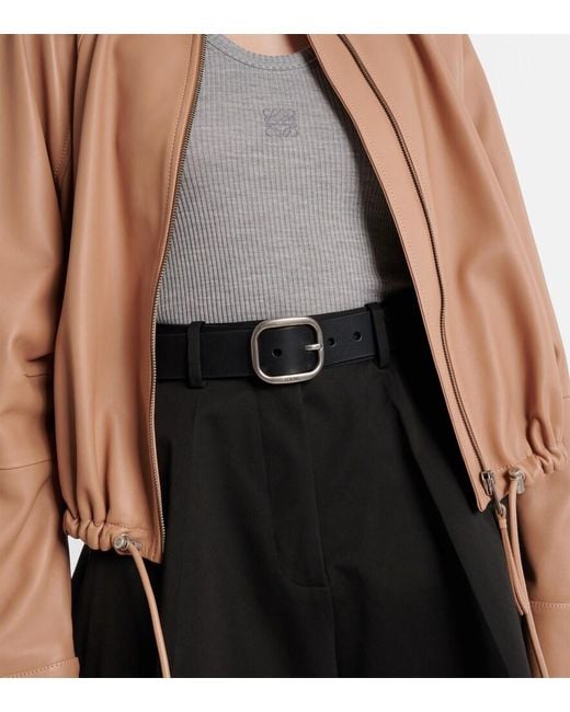 Loewe Black Leather Belt