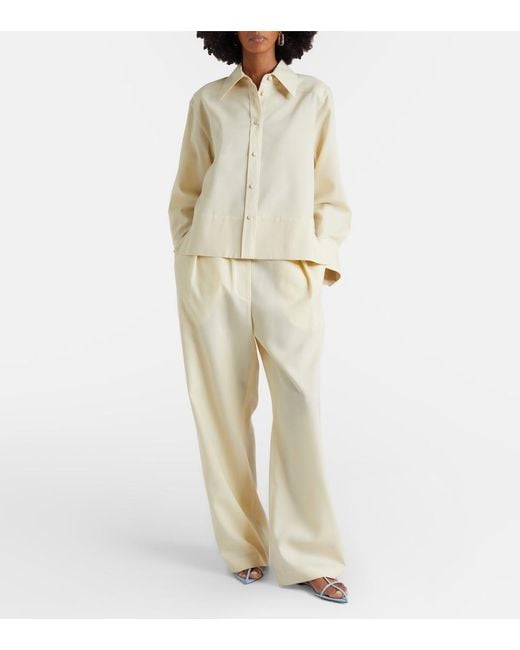 Jil Sander White Cage Leather Sandals