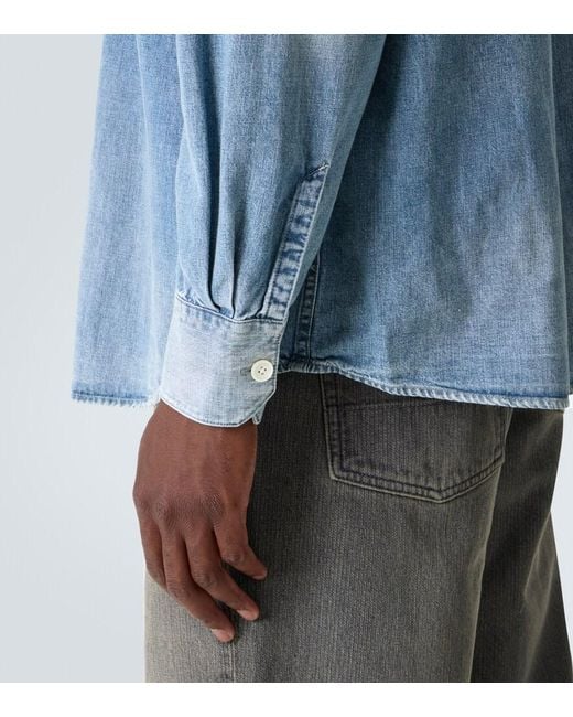Our Legacy Blue Above Denim Shirt for men