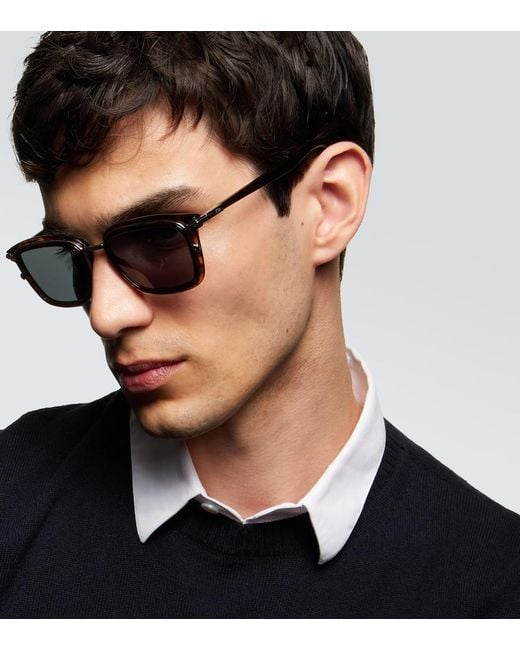 Dior Blue Diorblacksuit S18U Square Sunglasses for men