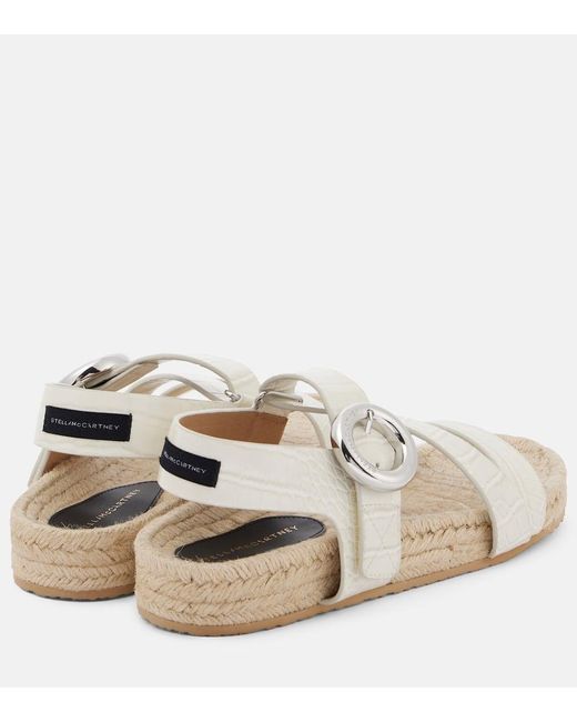 Sandali Espadrillas Gaia S-Wave di Stella McCartney in Natural
