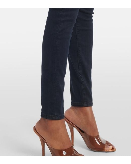 FRAME Blue Le High Skinny Jeans