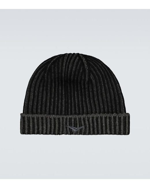 Sease Black Dinghy Cashmere Beanie for men