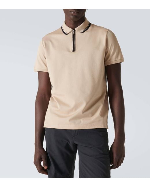 Loro Piana Natural Regatta Cotton-blend Polo Shirt for men
