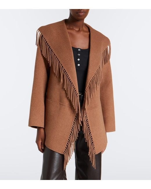 Jonathan Simkhai Brown Rowen Wool-Blend Jacket