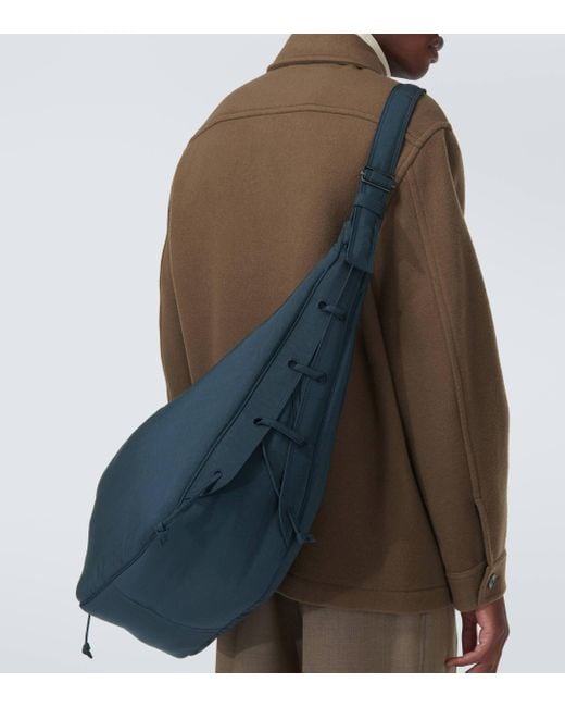 Lemaire Blue Soft Game Shoulder Bag for men