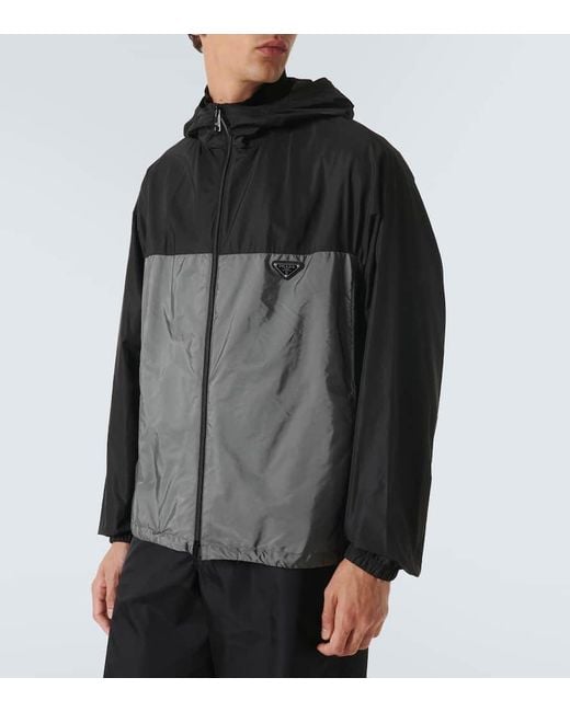 Prada Jacke Aus Re-Nylon in Black für Herren