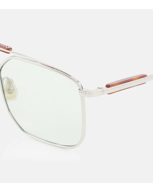 Brunello Cucinelli Natural Sartorial Sunset Square Sunglasses