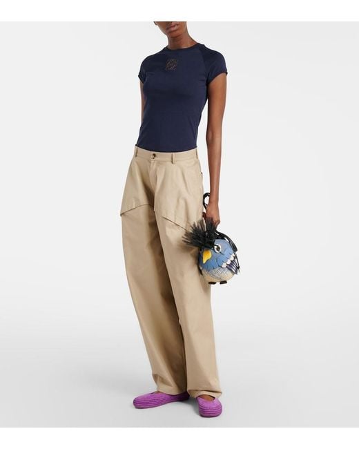 Loewe Blue Paula's Ibiza Anagram Cotton T-Shirt