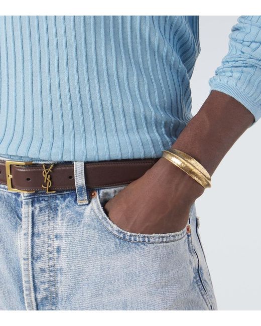 Saint Laurent Armreif Ridge in White für Herren