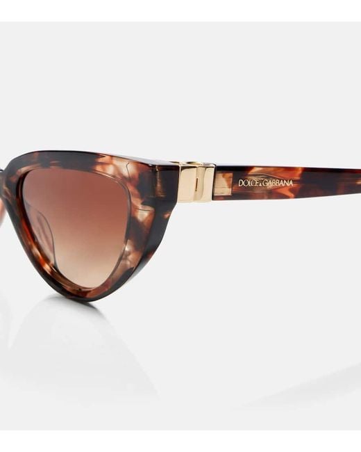 Dolce & Gabbana Brown Dg Cat-Eye Sunglasses