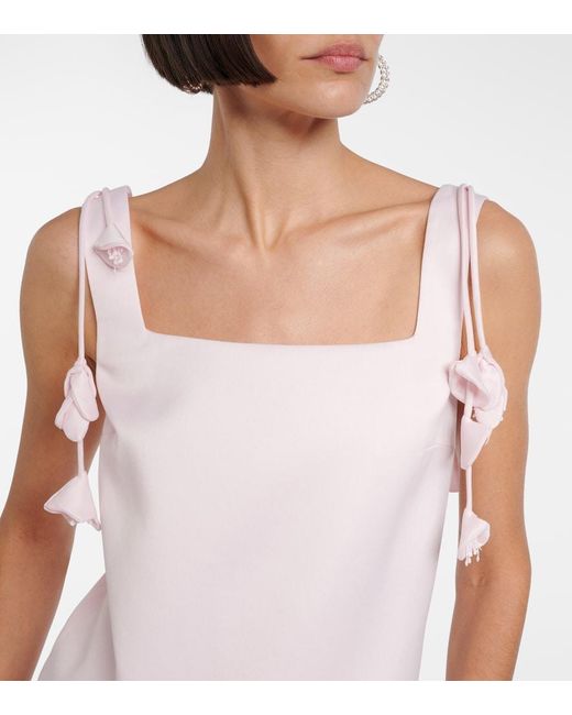 Self-Portrait Pink Taffeta Minidress