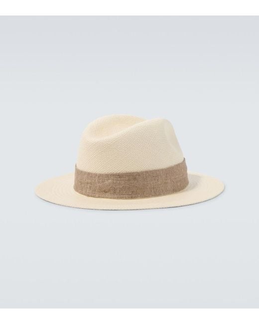 Fedora di Kiton in Natural da Uomo