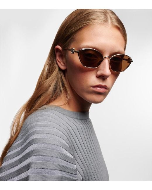 Loewe Natural Anagram Cat-Eye Sunglasses