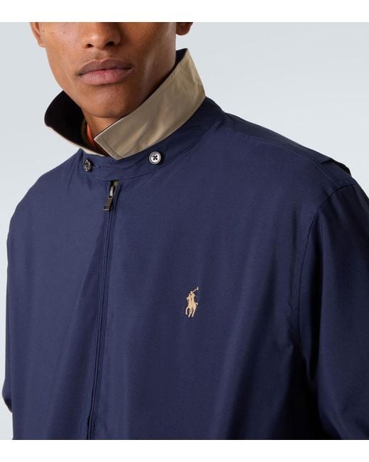 Polo Ralph Lauren Blue Technical Bomber Jacket for men