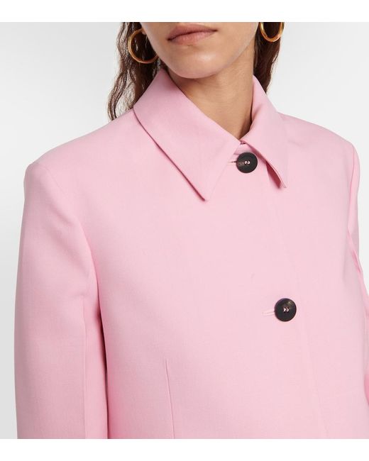 Ferragamo Pink Virgin Wool Jacket