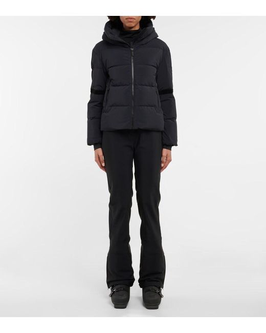 Fusalp Blue Barsy Hooded Shell-down Jacket