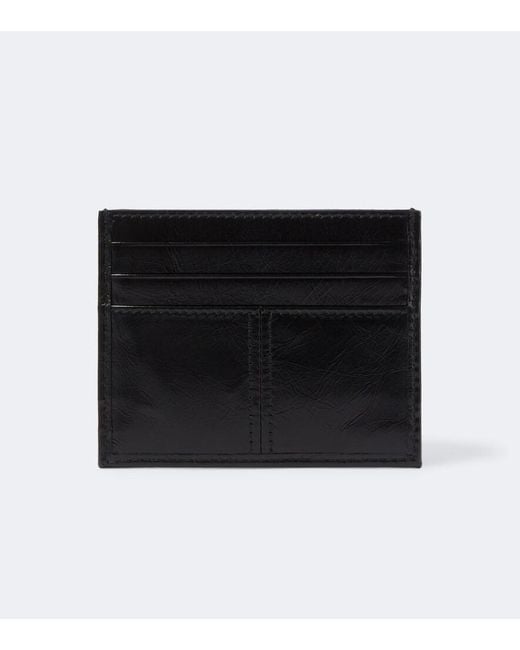 Prada Black Leather Card Holder for men