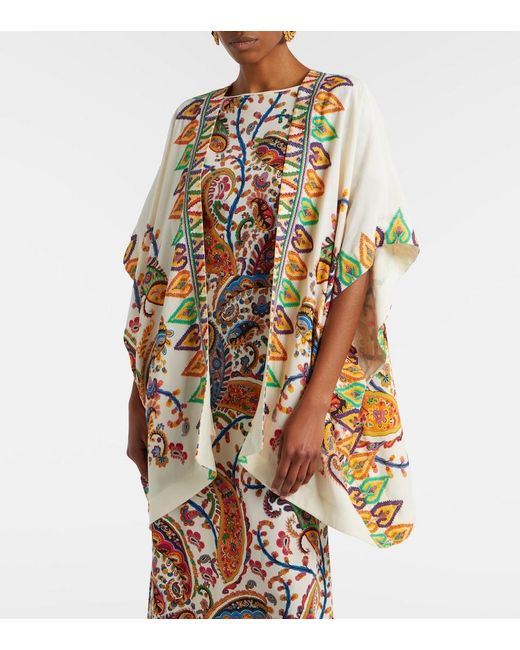 Etro Metallic Printed Beach Cover-Up