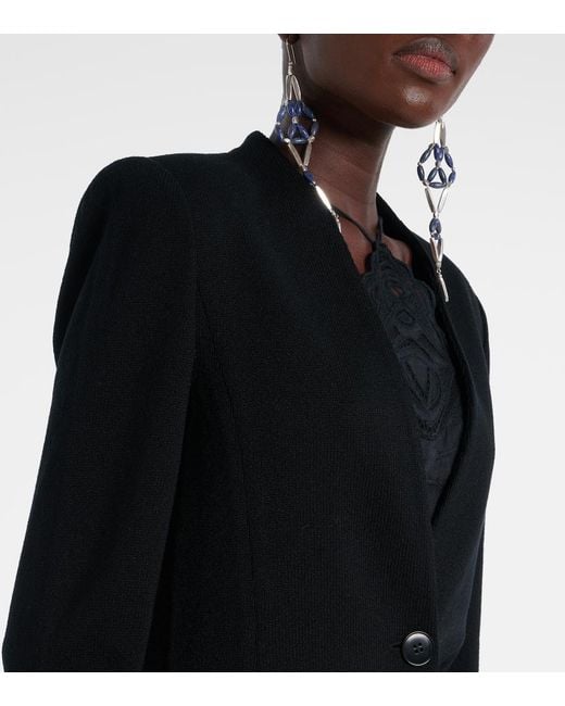 Isabel Marant Black Olivia Wool-Blend Jacket
