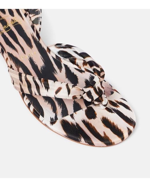Christian Louboutin Pink Pyra Du Desert 30 Crepe Satin Sandals
