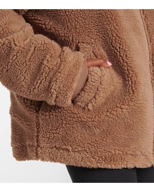 The Upside Brown Jacke Hudson Aus Faux Shearling