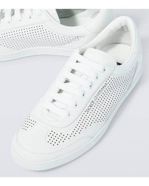 Dolce & Gabbana Sneakers Saint Tropez aus Leder in White für Herren
