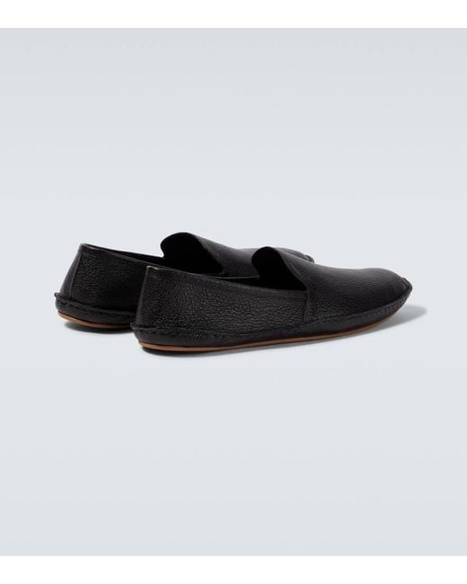 Slippers Vasko De Piel The Row de hombre de color Black