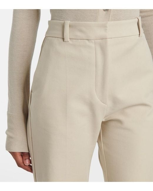 Pantalon Evase Tafina En Coton Melange Joseph en coloris Natural
