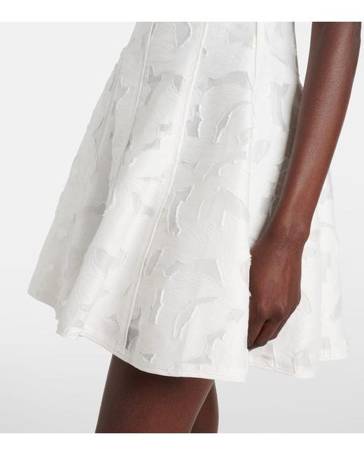 Jonathan Simkhai White Minikleid Sylvia Aus Jacquard