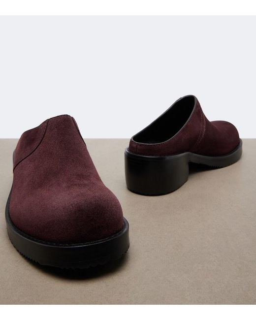Dries Van Noten Brown Suede Mules