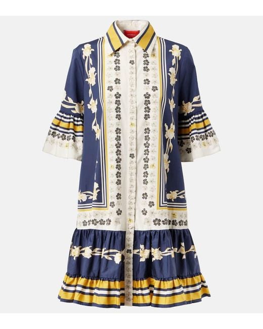 Vestido Camisero Choux En Popelin De Algodon LaDoubleJ de color Blue