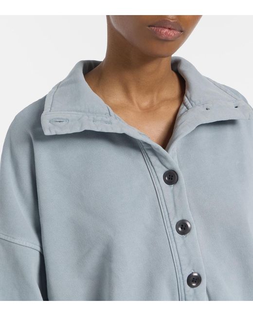 Citizens of Humanity Blue Mirelle Cotton Jersey Sweatshirt
