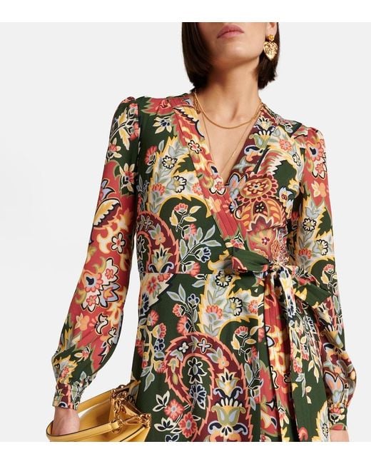 Etro Multicolor Printed Wrap Dress