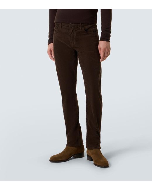Tom Ford Brown Mid-Rise Slim Jeans for men