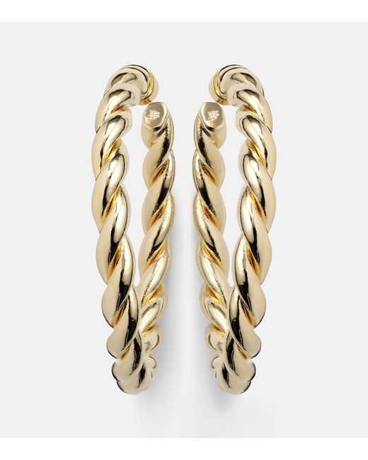 Pendientes De Aro Twisted Chapados En Oro De 14 Ct Jennifer Fisher de color Metallic