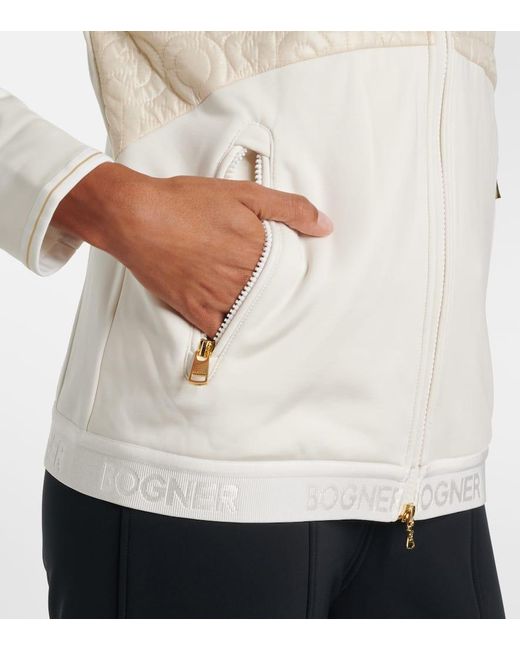 Bogner White Piara Logo Ski Jacket