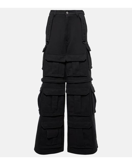 Pantaloni cargo in misto cotone di Vetements in Black