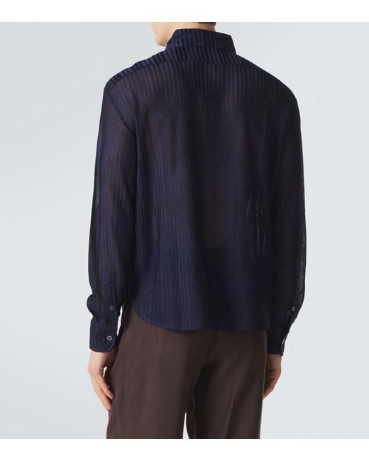 Missoni Blue Zigzag Shirt for men