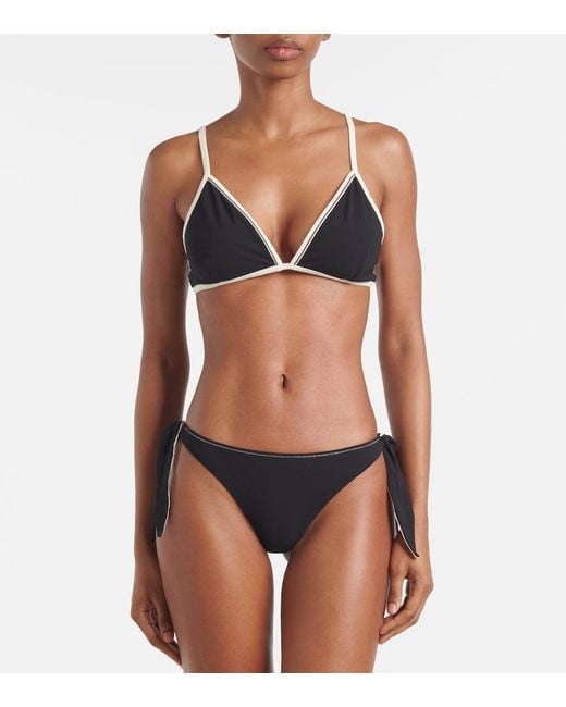 Brunello Cucinelli Black Bikini Top