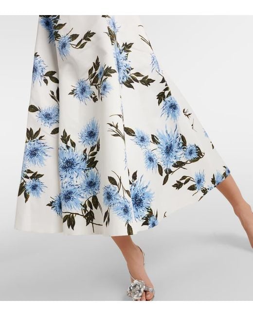Robe Midi Mara A Fleurs Emilia Wickstead en coloris Blue