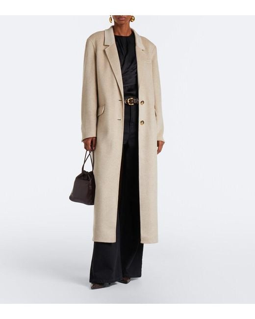 Isabel Marant Natural Clesa Wool And Cashmere Coat