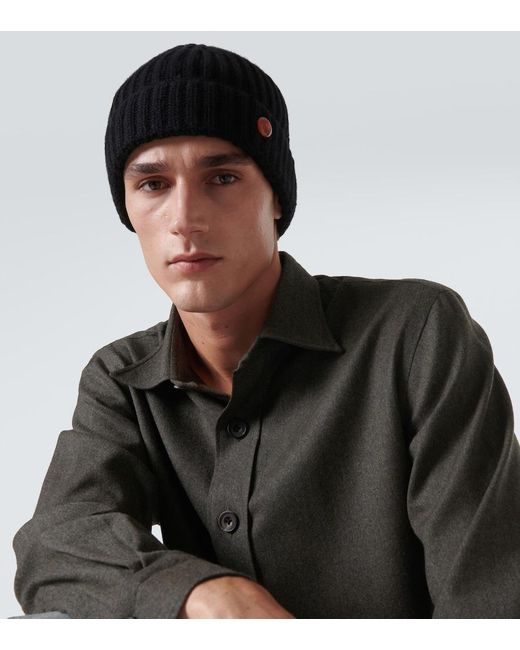 God's True Cashmere Muetze Molly Hogan Aus Kaschmir Mit Karneol in Black für Herren