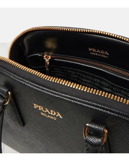 Prada Black Saffiano Leather Medium Tote Bag