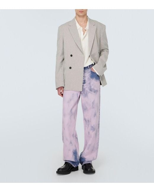 Dries Van Noten Blue Straight Jeans for men