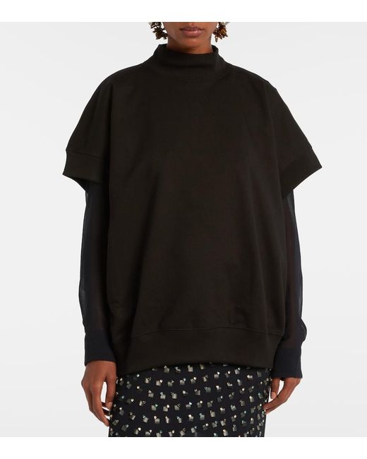 Dries Van Noten Black Cotton Sweatshirt