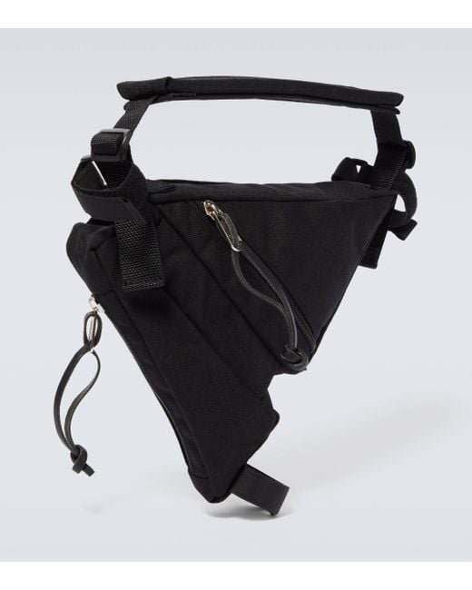 Auralee Black Technical Shoulder Bag for men
