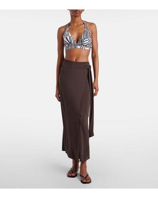 Max Mara Brown Beach Cover-Up