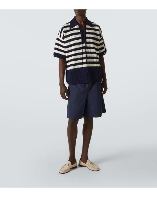 Mocassini Gigi Horsebit di Gucci in White da Uomo