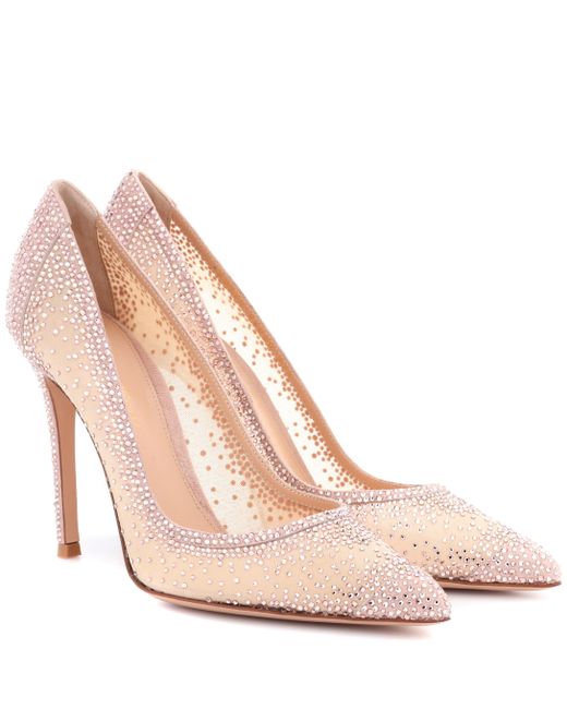 Gianvito Rossi Multicolor Exclusive To Mytheresa. Com – Rania Crystal-embellished Pumps